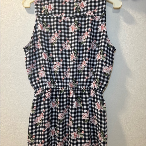 Justify Black Gingham Tank with Pink Floral Print - Picture 12 of 14